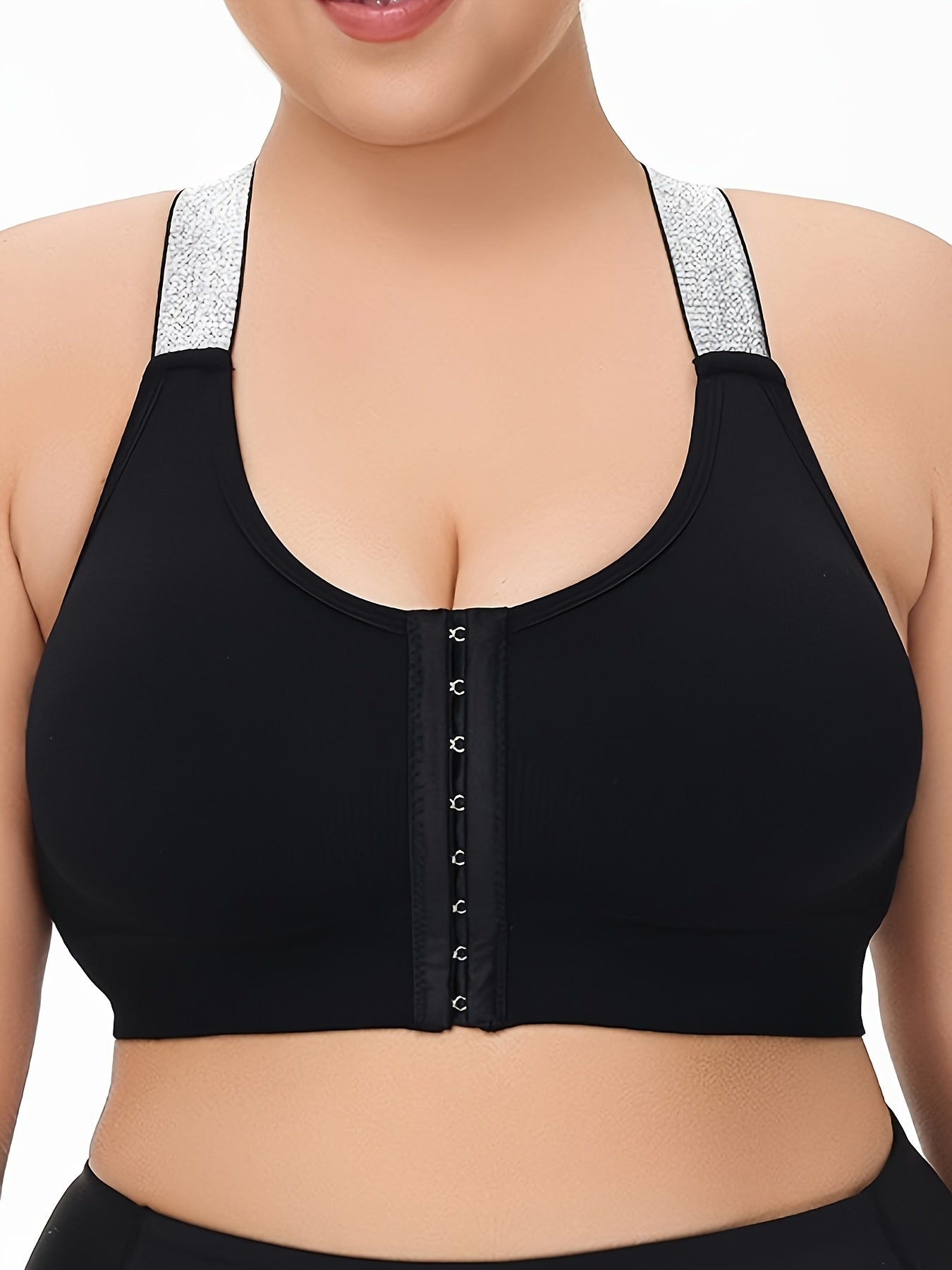 Women's Seamless Breathable Mesh Sports Bra No-Wire Yoga Plus Size