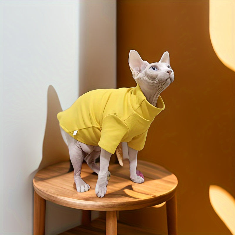Pet Sweater for Hairless Cats Sphynx and Devon Rex Knit Polyester Spandex Autumn Winter