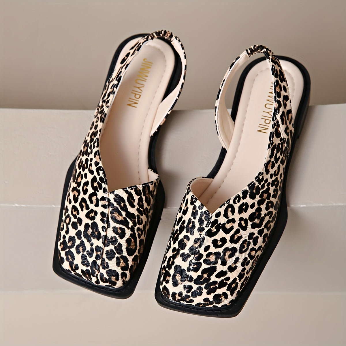 Women's Low Block Heel Roman Sandals Slip-On Cushioned Insole Non-Slip Heel Sandals