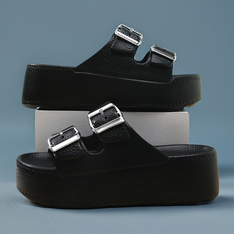 Women's Retro Faux Leather Loafers with Chunky Heels and Soft Sole