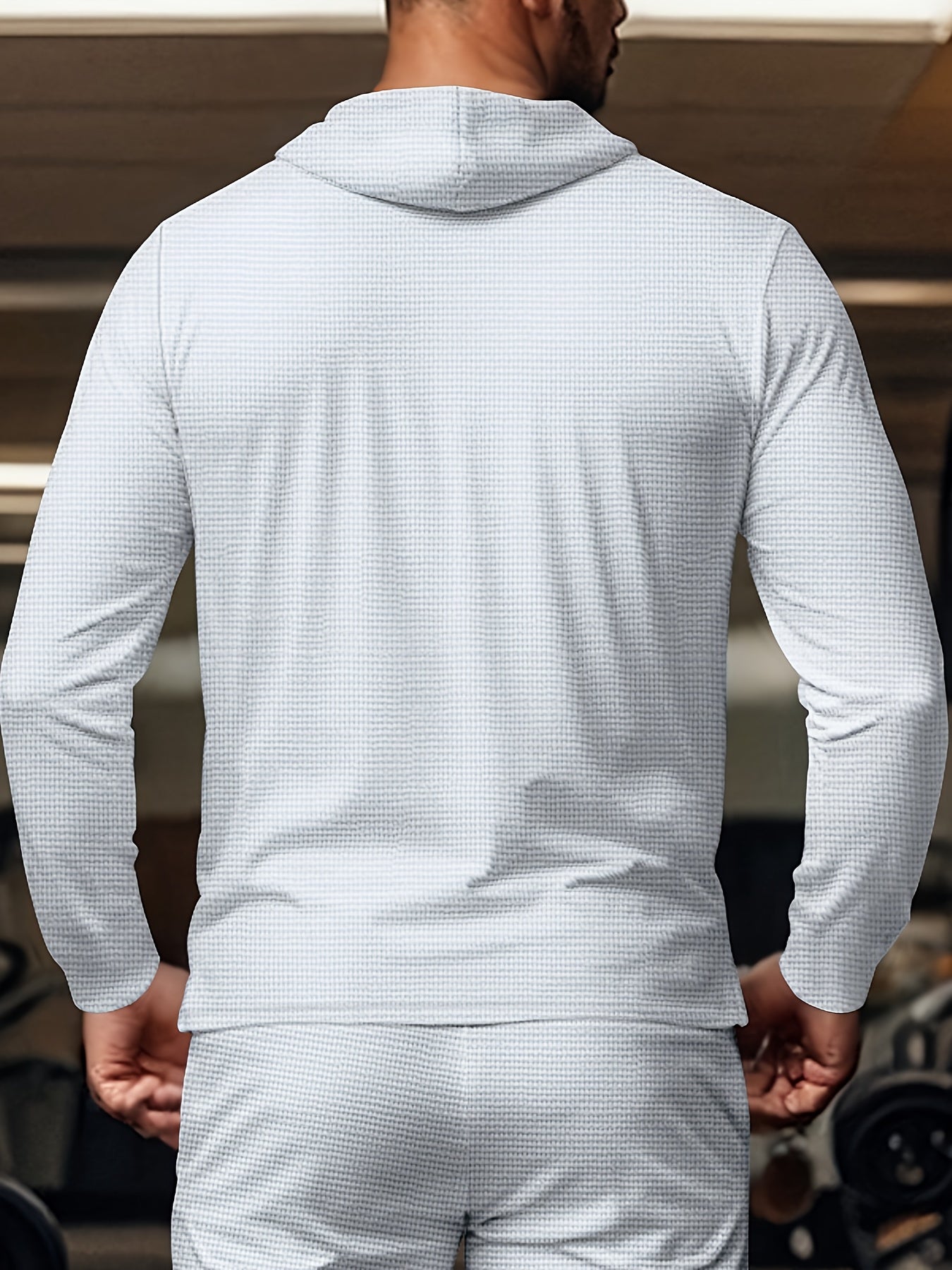 Men's Casual Sportswear Set Hooded Long Sleeve Top and Joggers Polyester Blend Spring Fall Outdoor