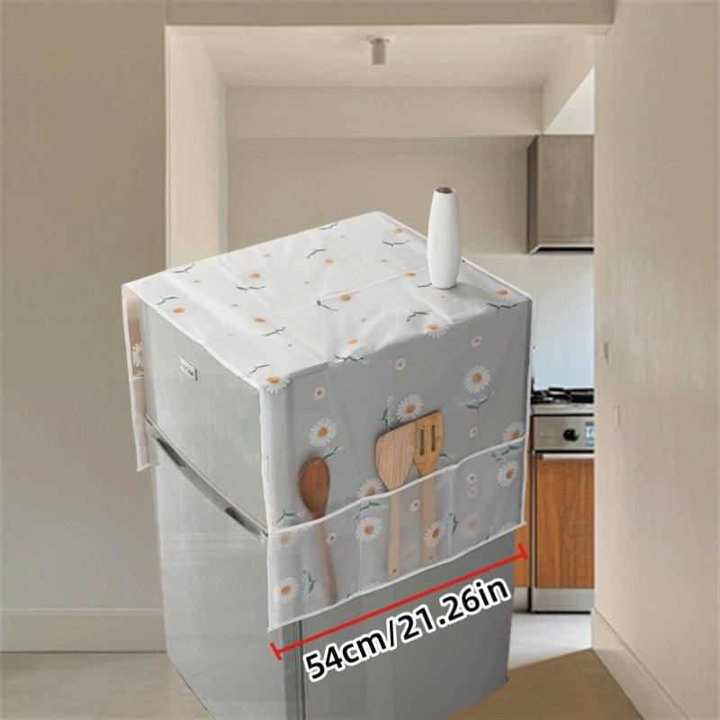 Cubierta para refrigerador a prueba de polvo, material PE, protección contra polvo y arañazos