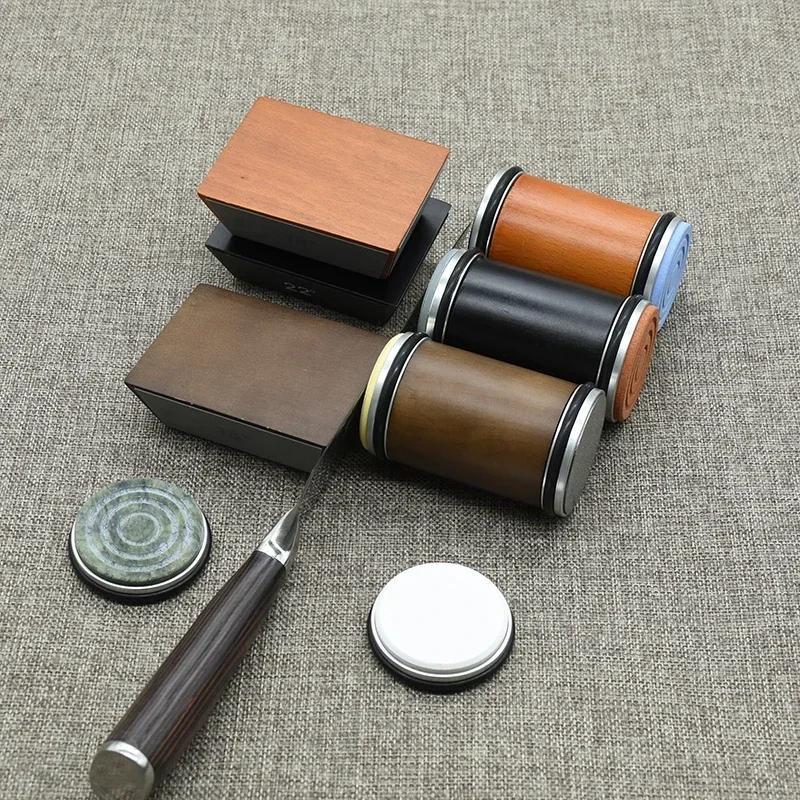 Diamond Agate Knife Sharpener Manual 4-Angle Magnetic Fixed Blade Kitchen Tool