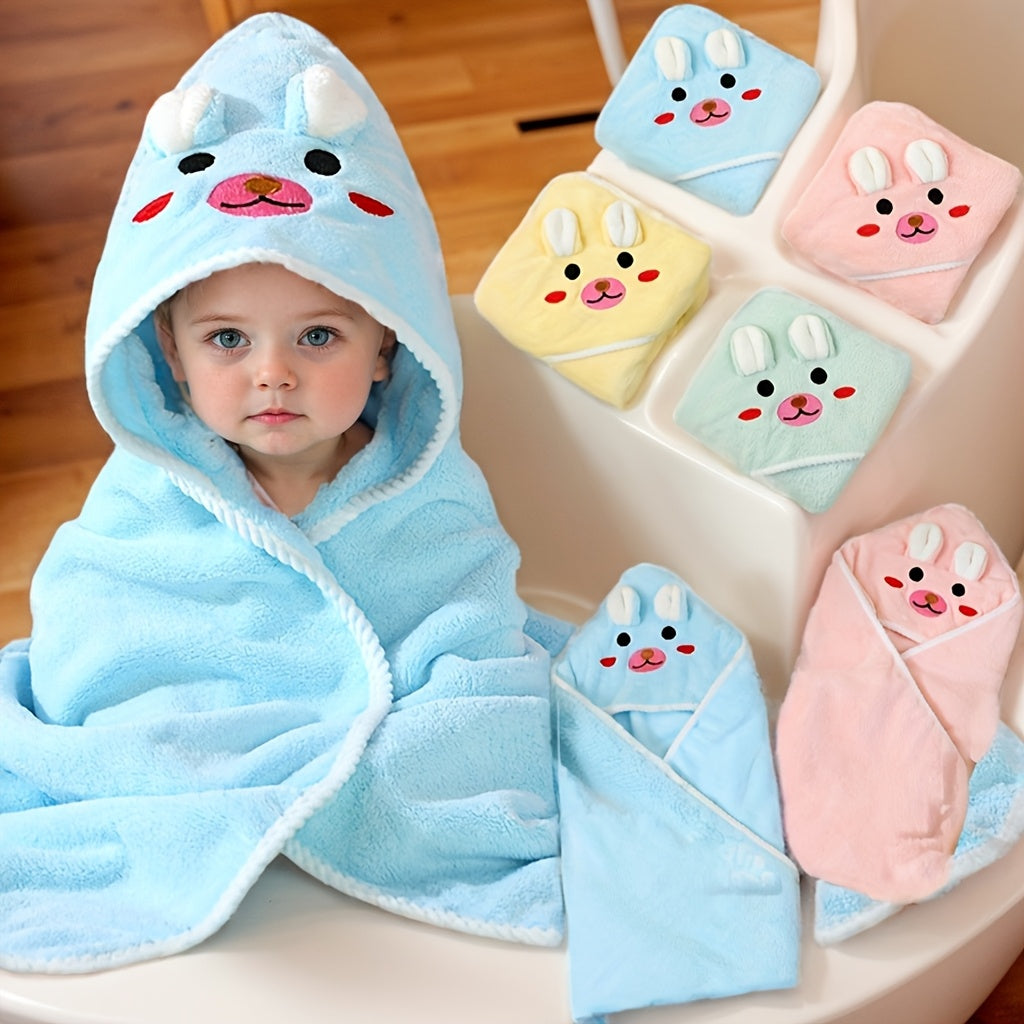 Children's Cartoon Bath Towel for Kids 3-8 Years Absorbent Polyester Mixed Color