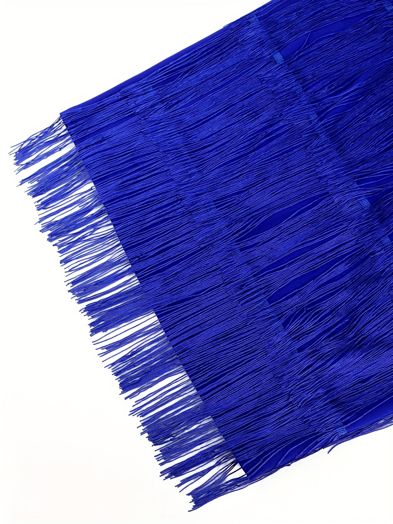 Plus Size Off-Shoulder Square Neck Tassel Party Dress for Women Slim Fit Evening Gown