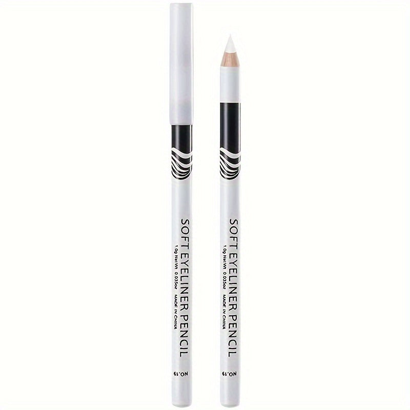 Women's Waterproof Soft White Eyeliner Pencil for Eyes and Brows