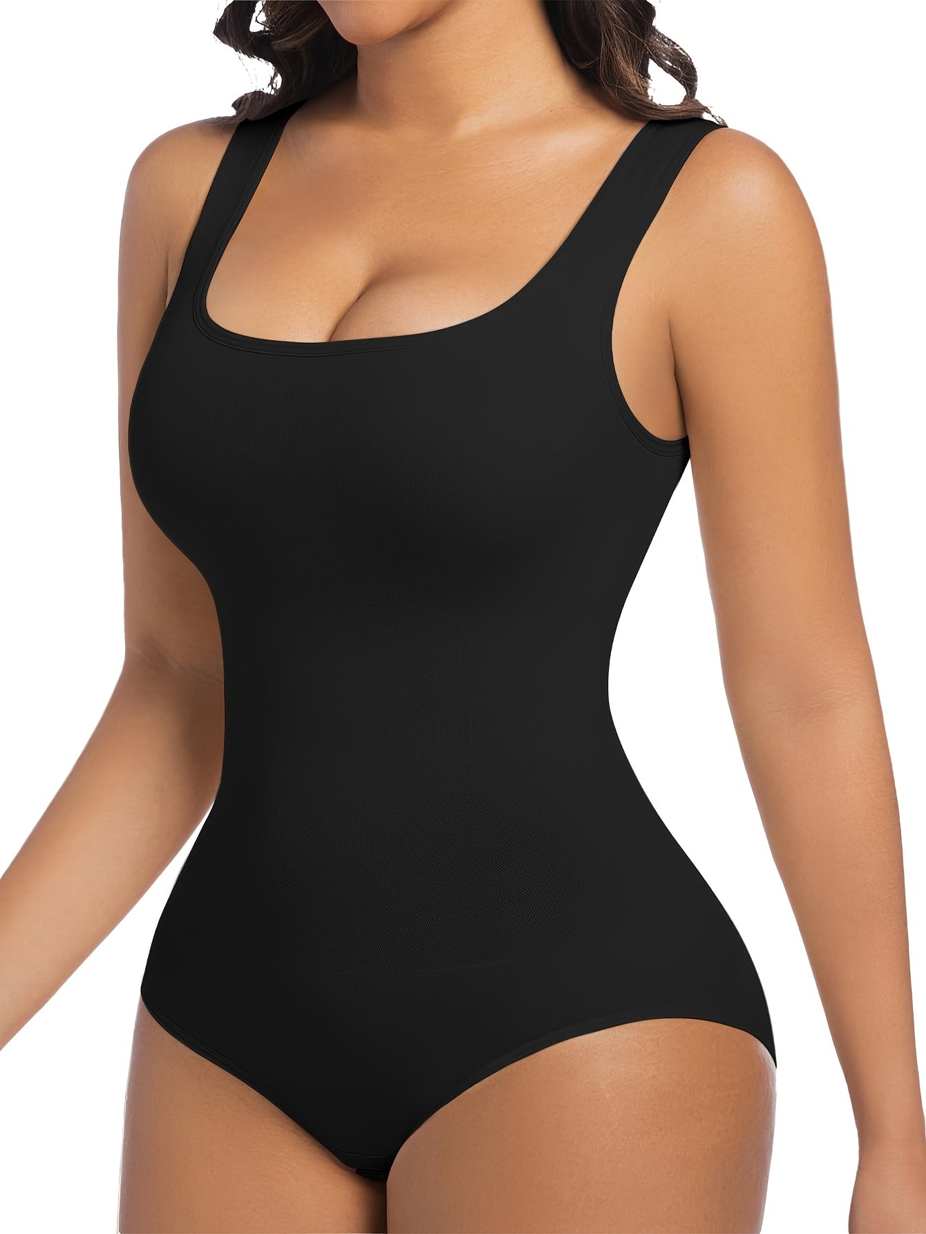 Women's Tummy Control Bodysuit Seamless Breathable Shapewear Medium Compression