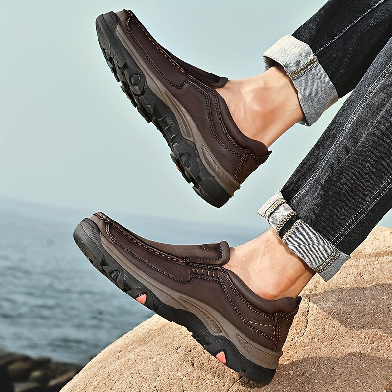 Men's Low Top PU Trail Running Shoes for Casual Sports and Walking