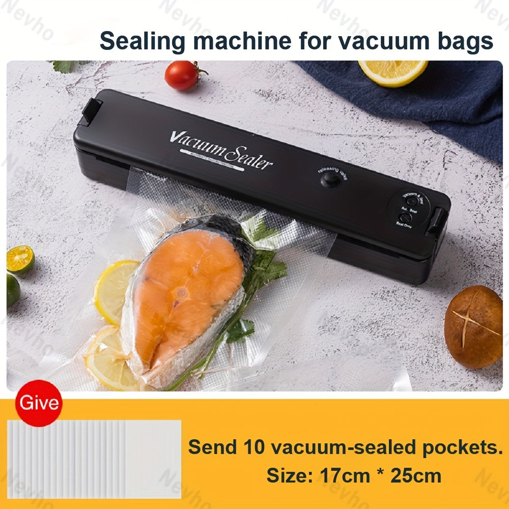 Вакуумный упаковщик для продуктов с мешками для свежести, автоматическая система запайки воздухом для хранения продуктов