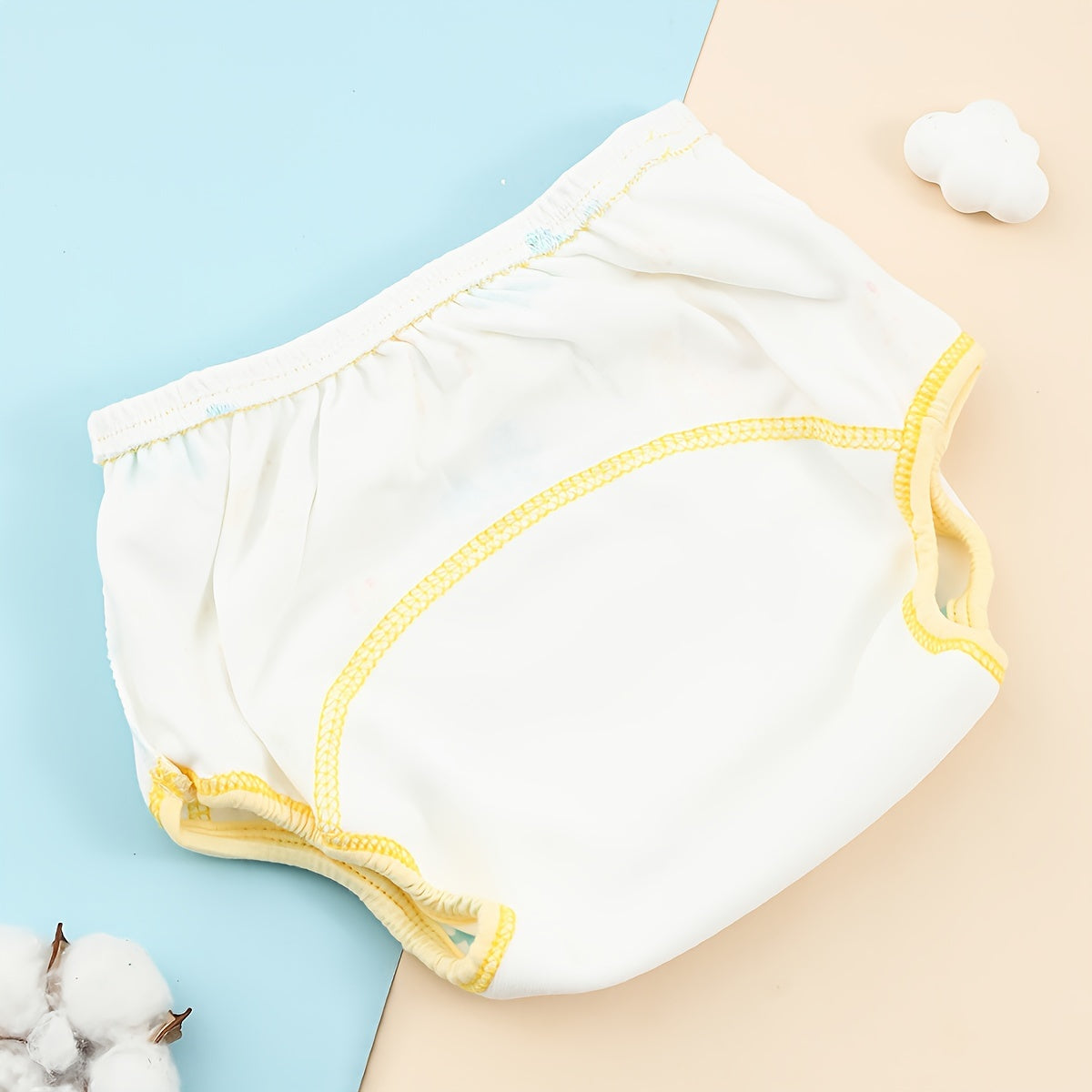 Juego de 3 pantalones de entrenamiento lavables con dibujos animados y patrones de animales para niños pequeños