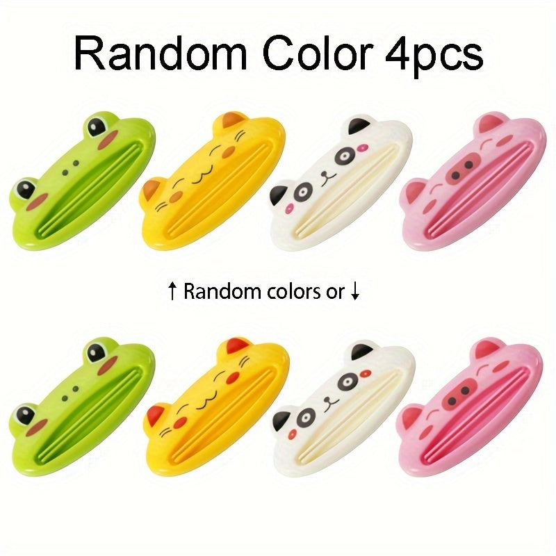 Hayvonlar multfilm shaklidagi tish pastasi siqish uchun 1, 2 yoki 4 ta paket