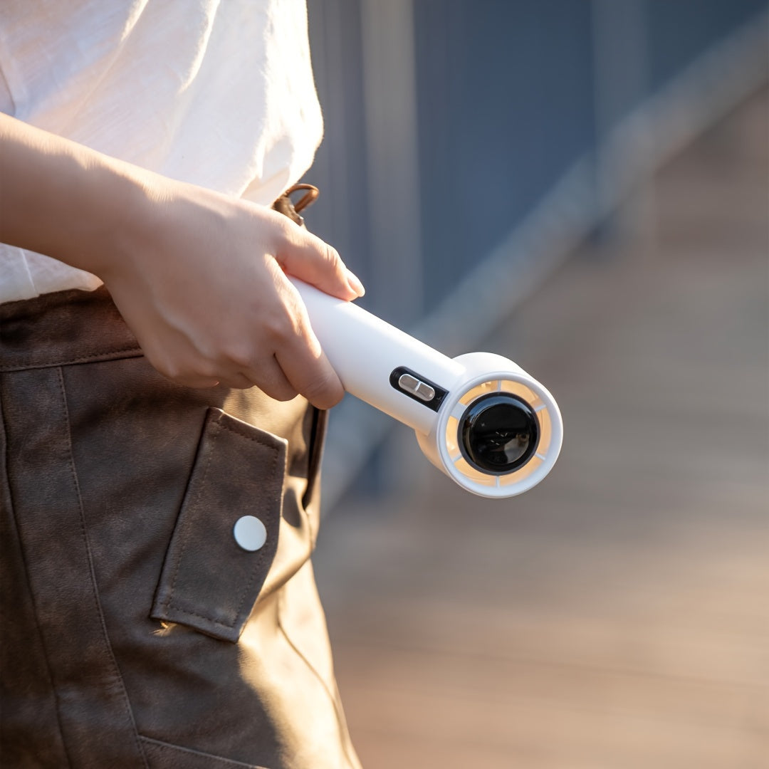 Rechargeable Handheld Fan with Adjustable Speed Settings for Outdoor Use and Gifts