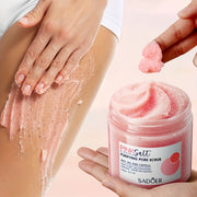 240g SADORER Himoloy Qizil Tuz Scrub, Barcha Terilar Turi uchun Chuqur Tozalash va Yumshoq Eksfoliatsiya bilan Uniseks- kattalar uchun Tana Scrub.