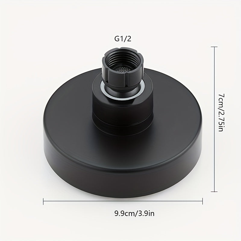 Cabezal de ducha de lluvia redondo de alta presión con acabado pintado, montaje en pared y techo