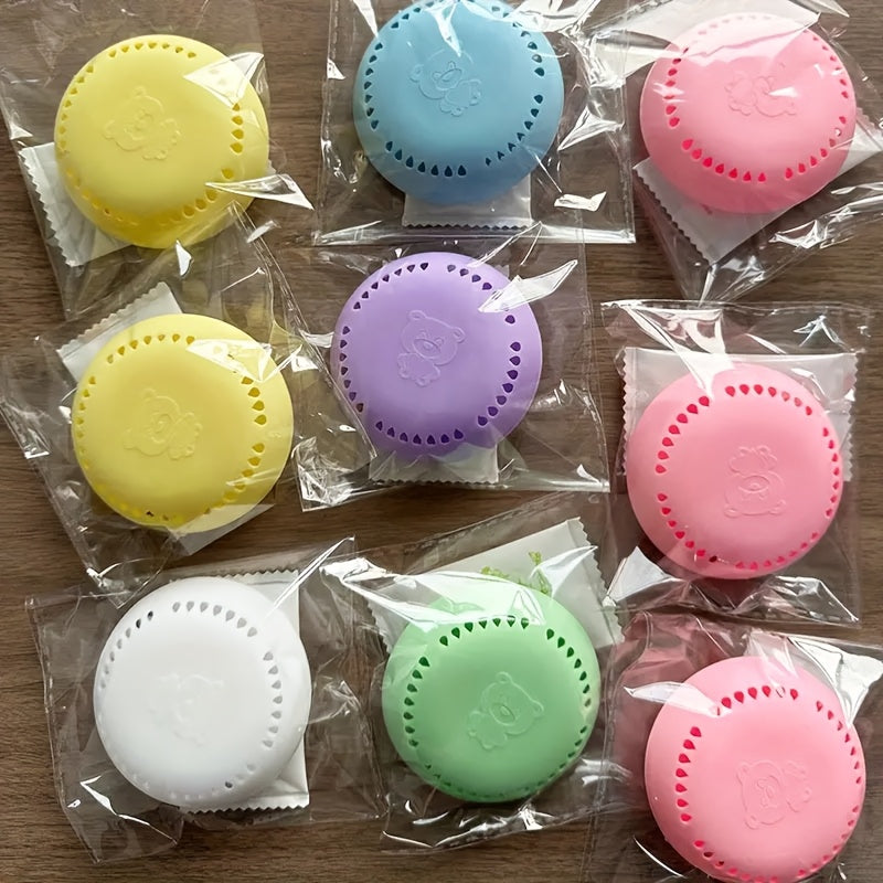 10pcs Long-Lasting Aromatherapy Air Fresheners with Extra Shell Solid Deodorizer Tablets for Home Car Bathroom Bedroom