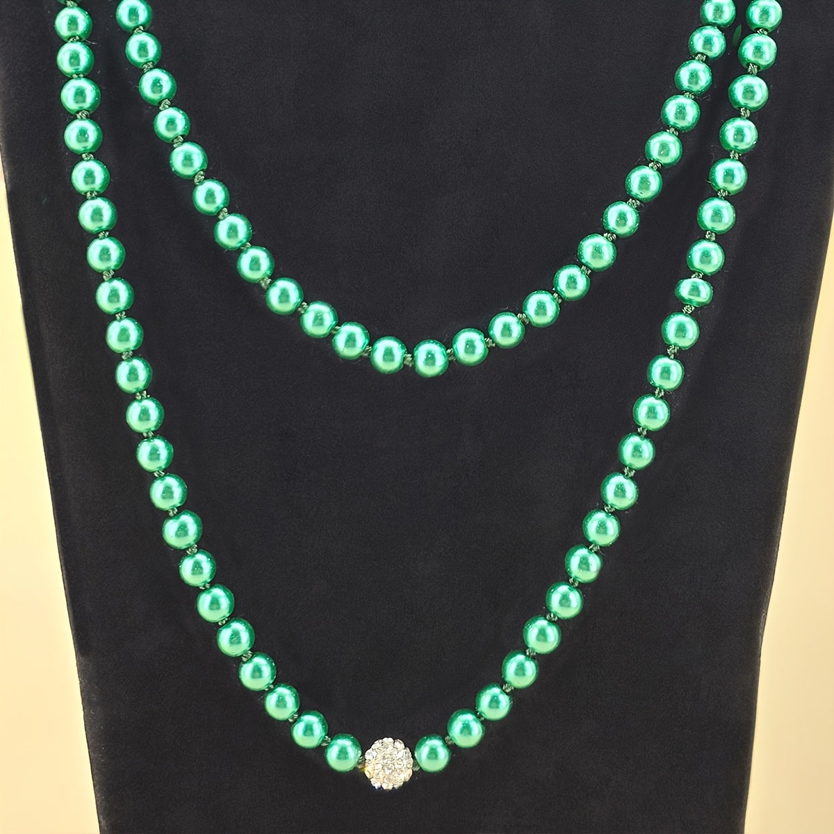 Faux Pearl Necklace 1920s Gatsby Style Bridal Wedding Accessory or Valentine's Gift