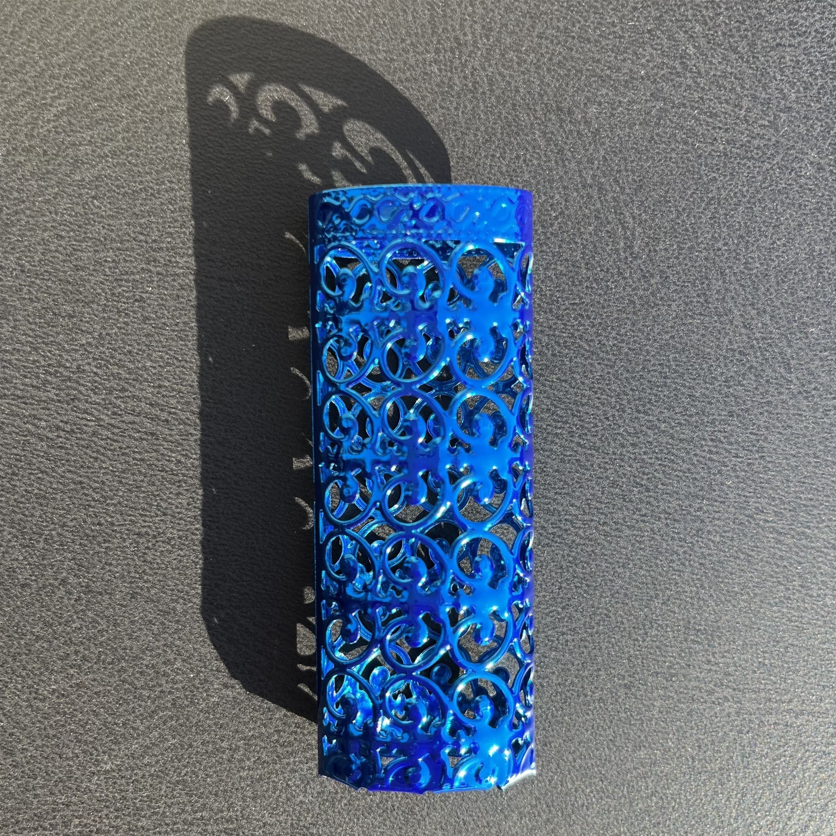 Metal Lighter Case Cover for J6 Full Size BIC, Hollow Design, Blingy Style