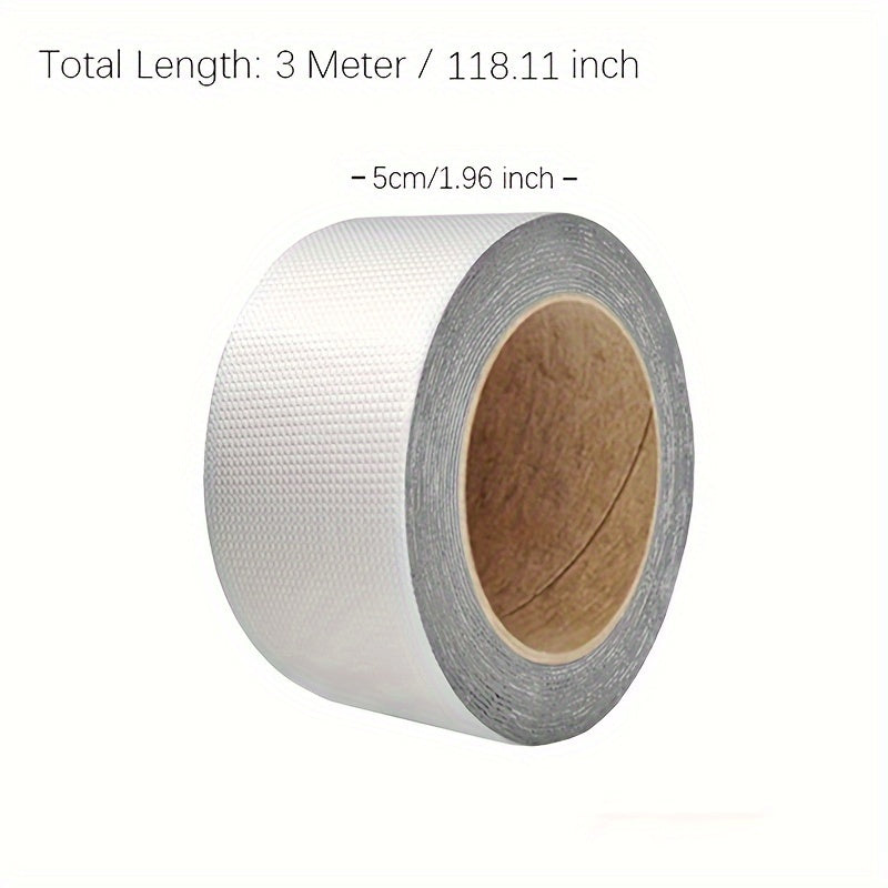 Outdoor Waterproof Butyl Aluminum Foil Tape for Leak Repair Multiple Sizes
