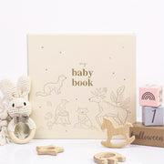 Kids Memory Book with Hot Stamping Logo and Hidden Coil Binding 140gsm Linen Cover
