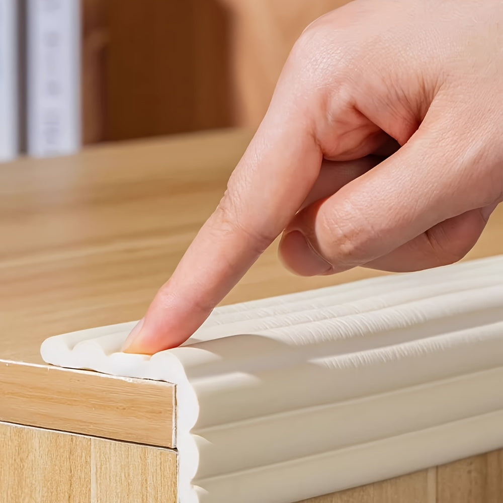 Soft Rubber Safety Edge Guard 198cm Wall Corner Protector Gray Pink Black