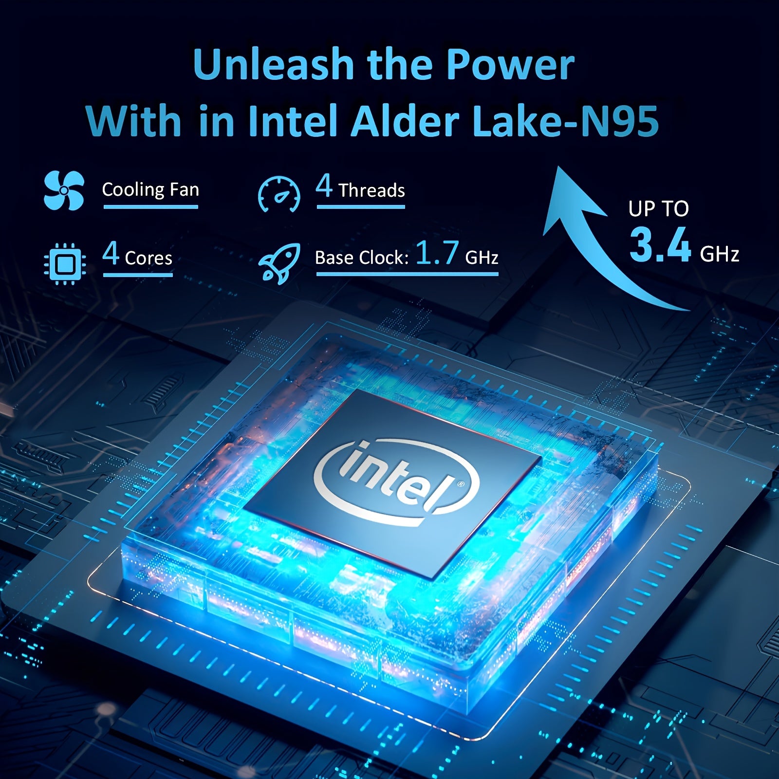 15.6 Inch FHD IPS Laptop with Intel N95 32GB DDR4 1TB SSD Fingerprint Webcam