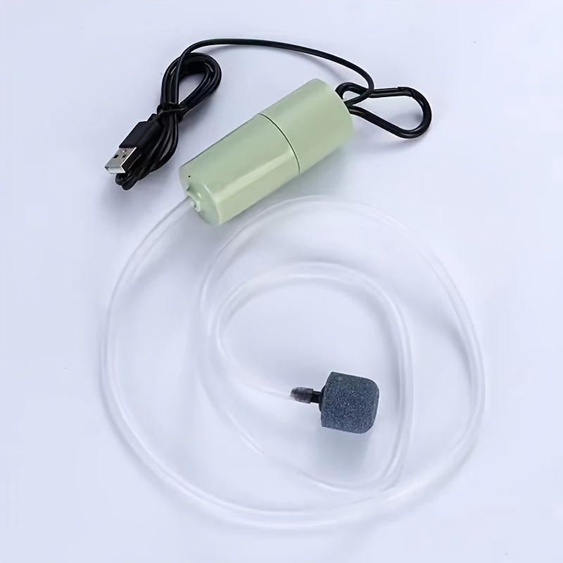 Fish Tank Oxygen Pump for Aquarium, Quiet, USB Powered, Outdoor Use
