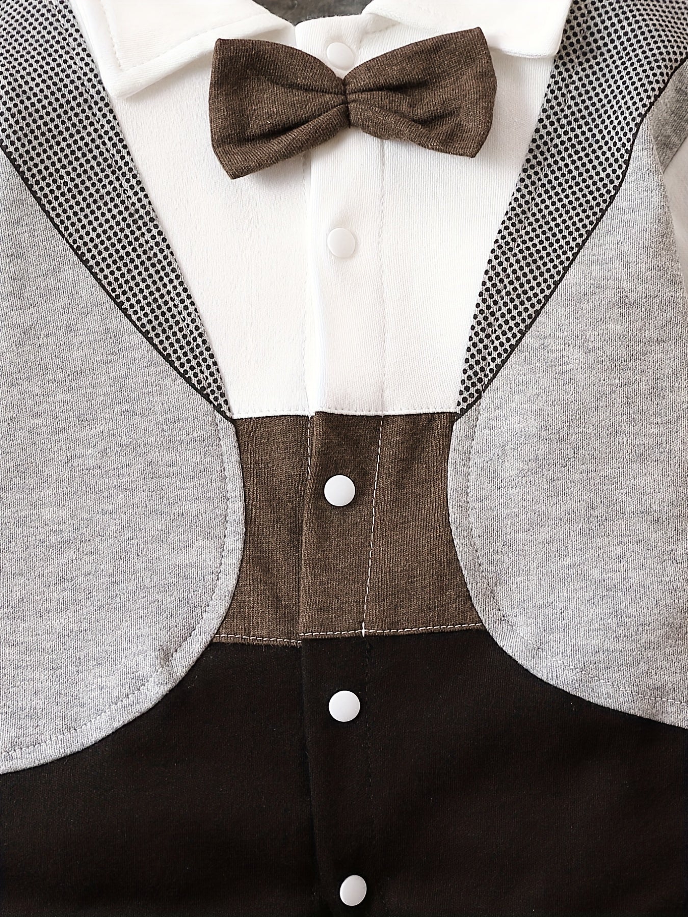 Baby Boy Long Sleeve Bodysuit for Spring and Fall 6-12 Months Cotton Color Block Casual