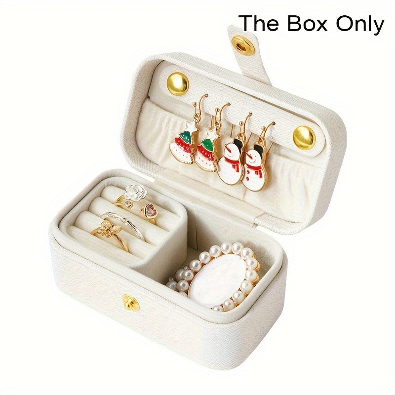 Портативный органайзер для украшений для хранения колец, серег, ожерелий и браслетов, подарок