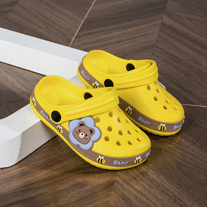 Girls Cartoon Clogs Lightweight Non-Slip EVA Indoor Outdoor Shoes