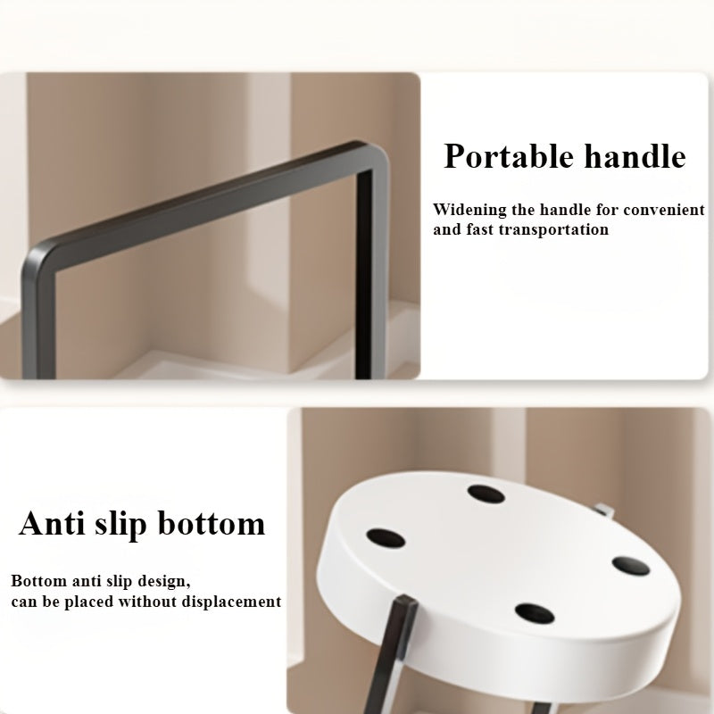 Portativ saqlash tokchasi, hammom, kirish joyi, makyaj stoli yoki xizmat ko'rsatish ehtiyojlaringizni tartibga solish uchun mukammal.