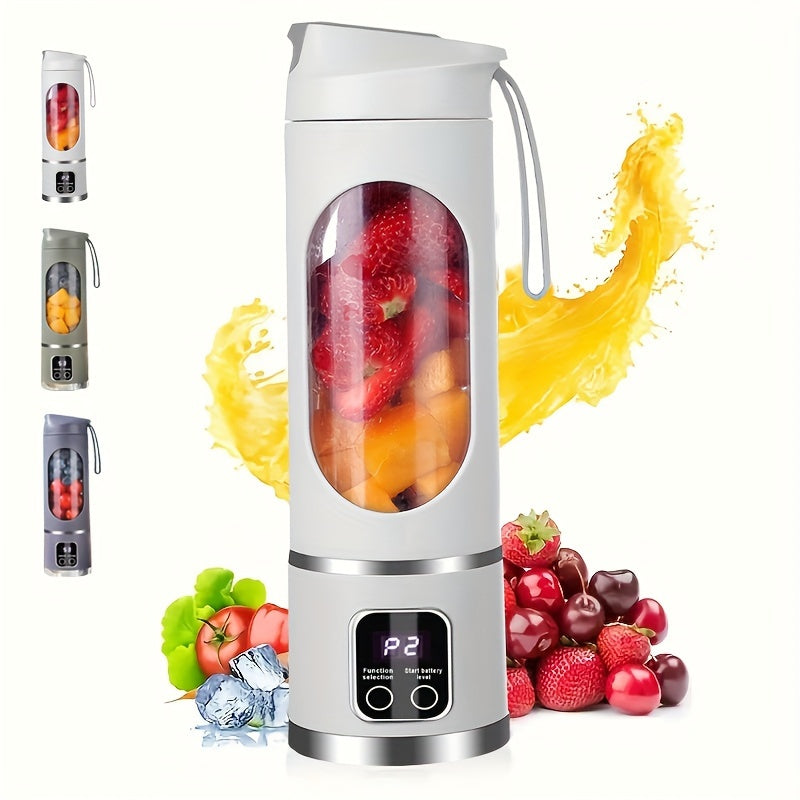 Exprimidor de frutas recargable por USB portátil para batidos y smoothies 15oz