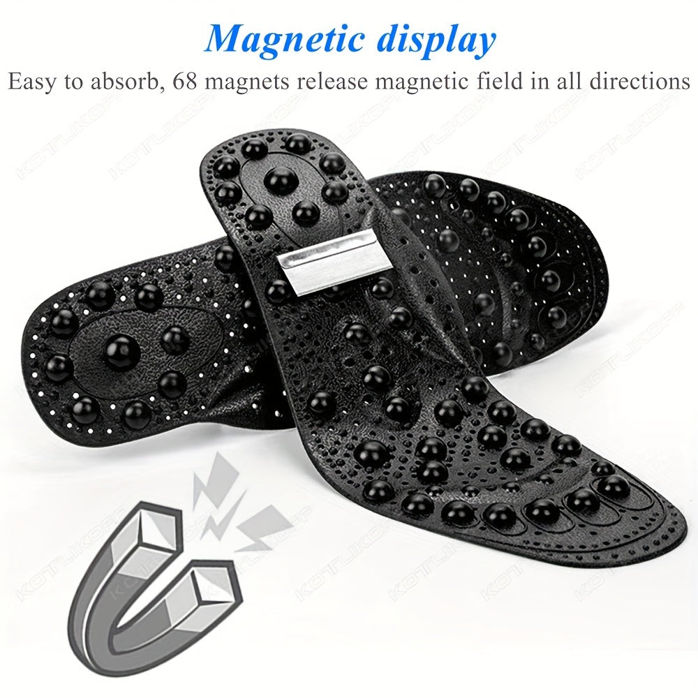 Unisex Magnetic Shoe Insoles with Massage Points for Comfortable Walks