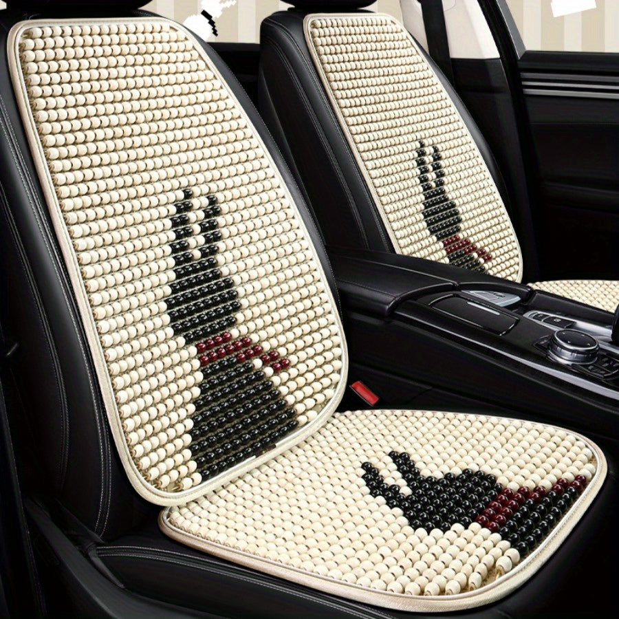 Summer Cooling Pearl Seat Covers for Women Beaded Ventilated Car Seat Protectors
