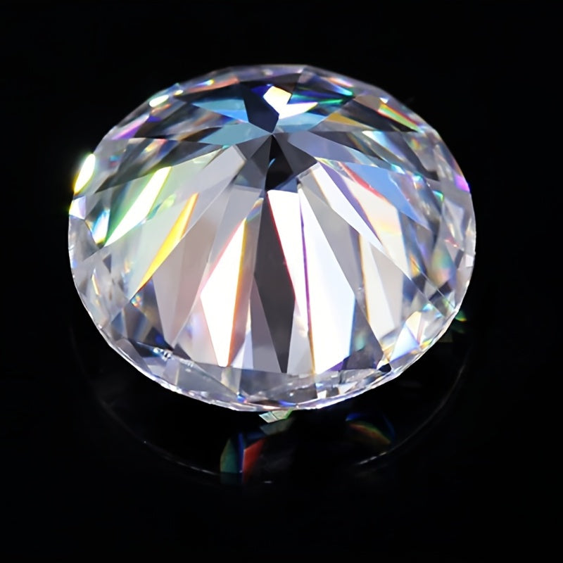 Piedras de joyería de moissanita redonda VVS1 2ct 3ct 4ct 5ct certificadas auténticas