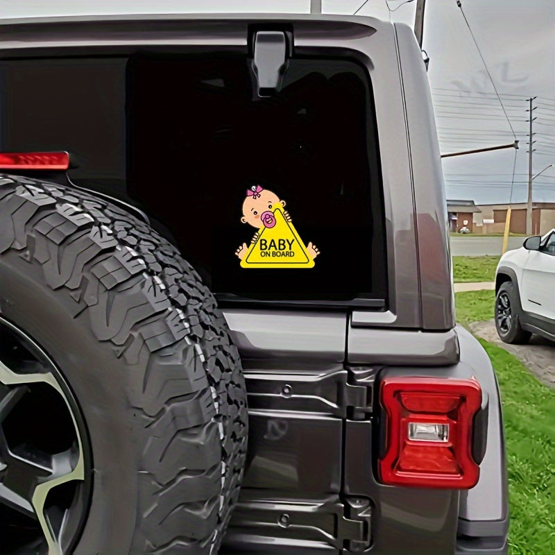 Baby Safe Car Decal Sticker Clear Vinyl for Child Safety