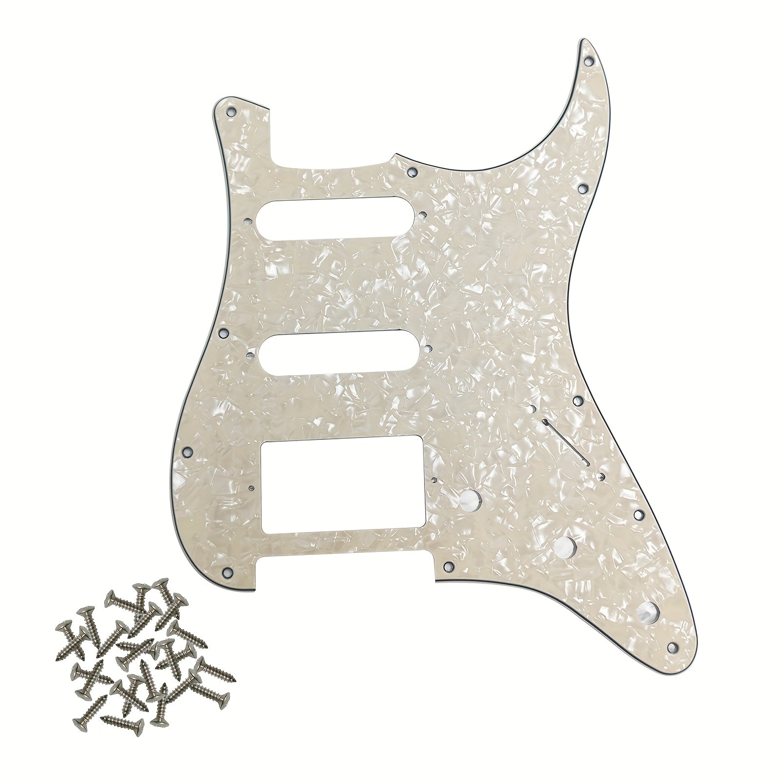 HSS 11-Hole Electric Guitar Pickguard for Standard FD ST Modern Style Guitars Black White Beige