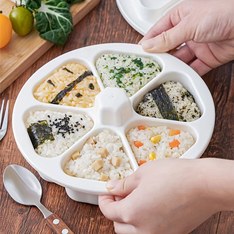 Japanese Rice and Vegetable Sushi Mold Set for Making Six Shapes and Bento Boxes