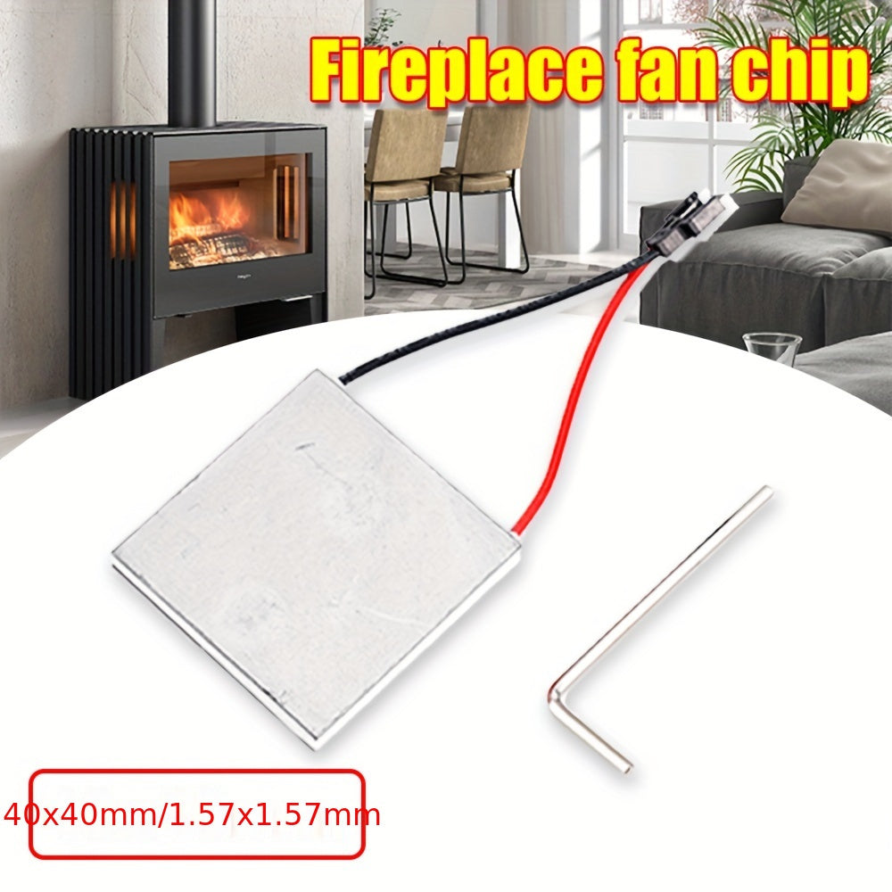 Fireplace Fan Motor Generator Chip Metal Thermoelectric Heat Generator Universal Fit