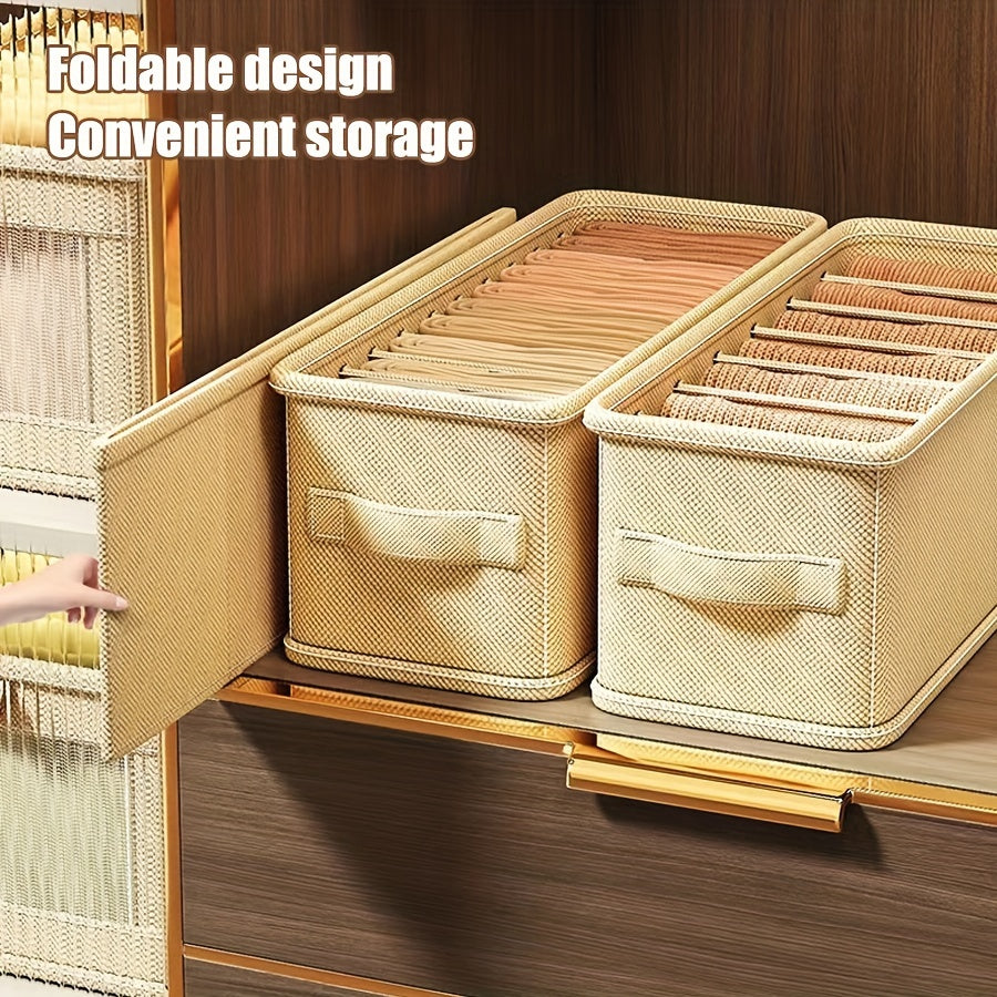 Fabric Drawer Organizer for Bras Socks and Accessories Foldable Storage Divider