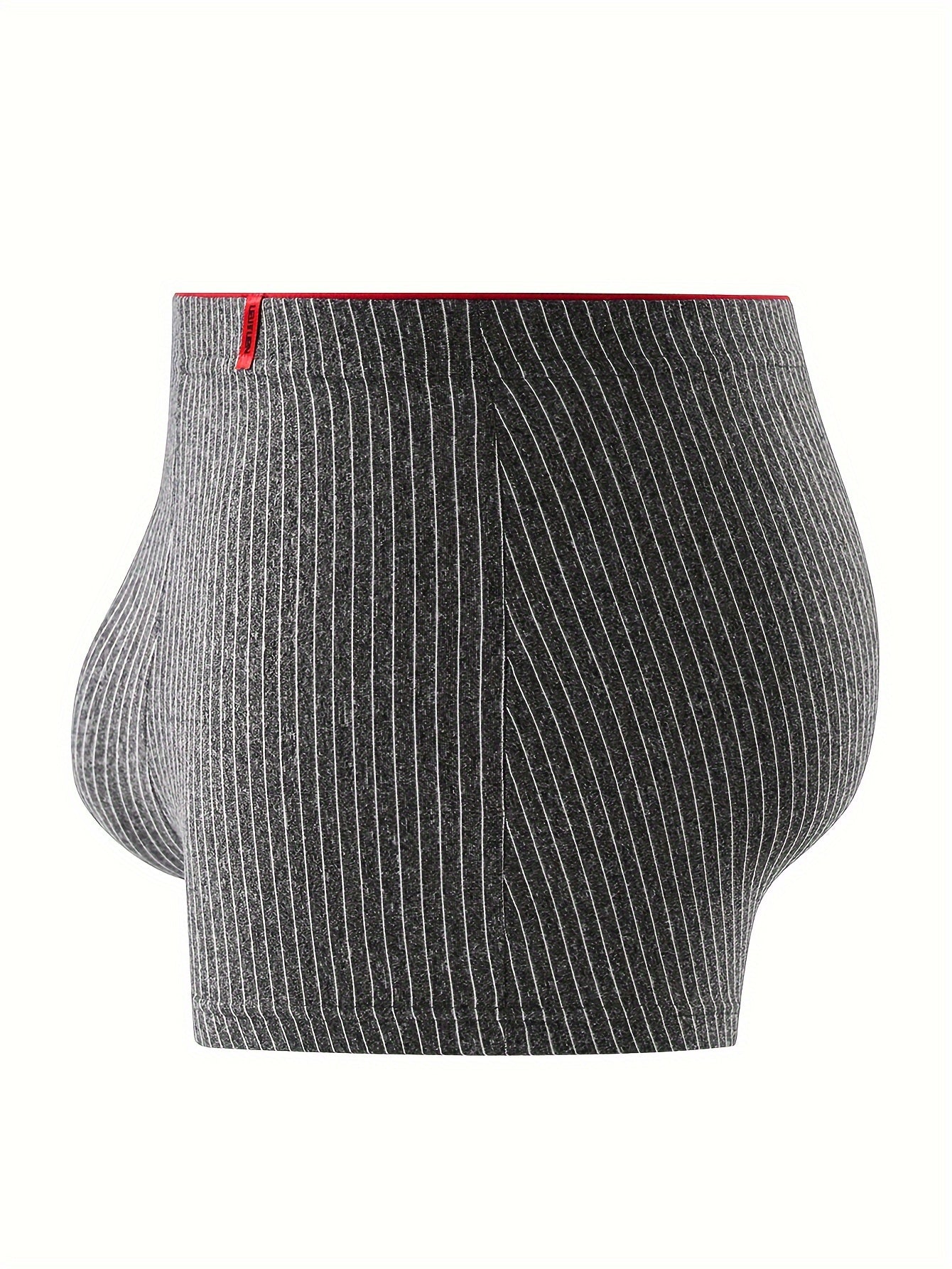 8 piezas de bóxers para hombre de rayas, transpirable, mezcla de poliéster, alta elasticidad