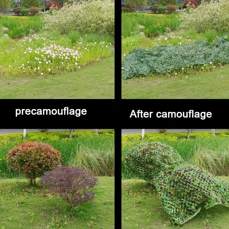 Camouflage Net 5x3m Sunshade Cloth for Outdoor Use Green Blue Brown