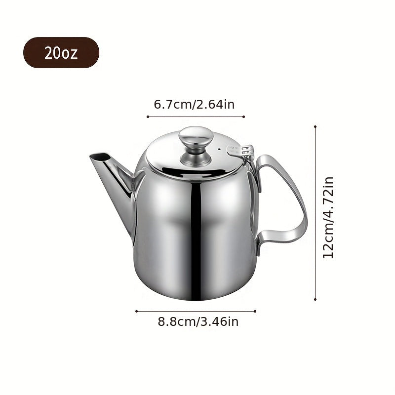 Juego de tetera de acero inoxidable 4 tamaños 0.5L-2L para uso en estufa de gas y inducción