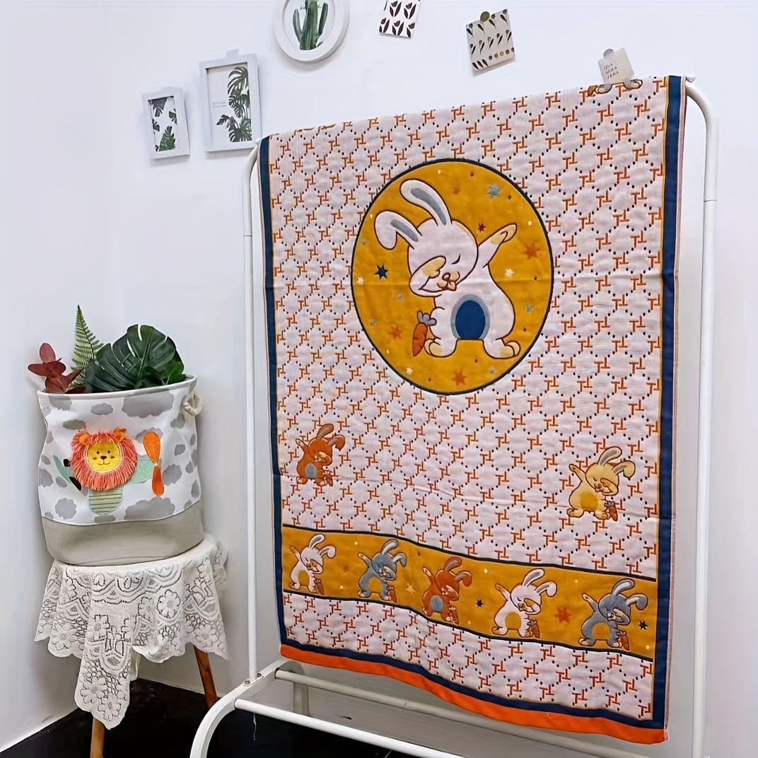 Махровое полотенце для ванной с тематикой мультяшного медведя и динозавра, 400 ГСМ, супер впитывающее, быстро сохнущее, мягкое, дружелюбное к коже, большого размера, современный стиль, 100% хлопок, полотенца для умывания.