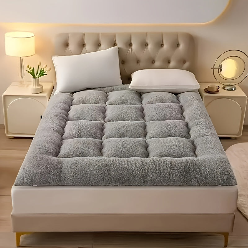 Plush Fleece Mattress for Dorms Bedrooms Hotels Washable Assorted Colors