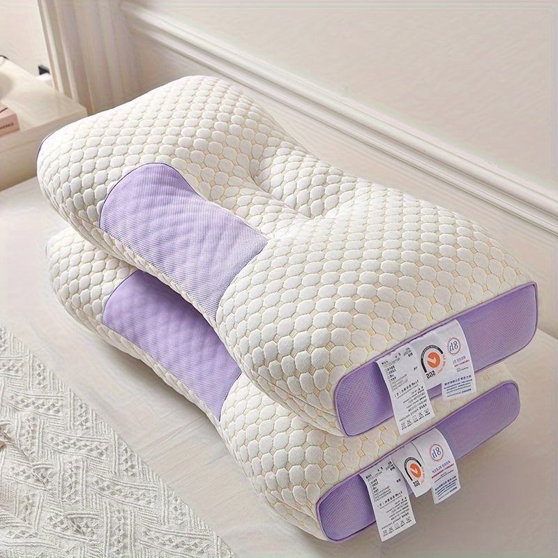 Set of 2 Maternity Pillows with Knitted Cover for Sleeping Neck Support Breathable Polyester Filling