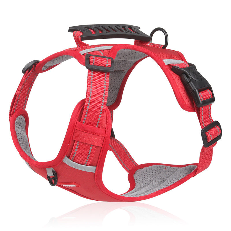Adjustable No-Pull Pet Harness for Dogs and Cats with Easy Control Handle and Comfortable Fit