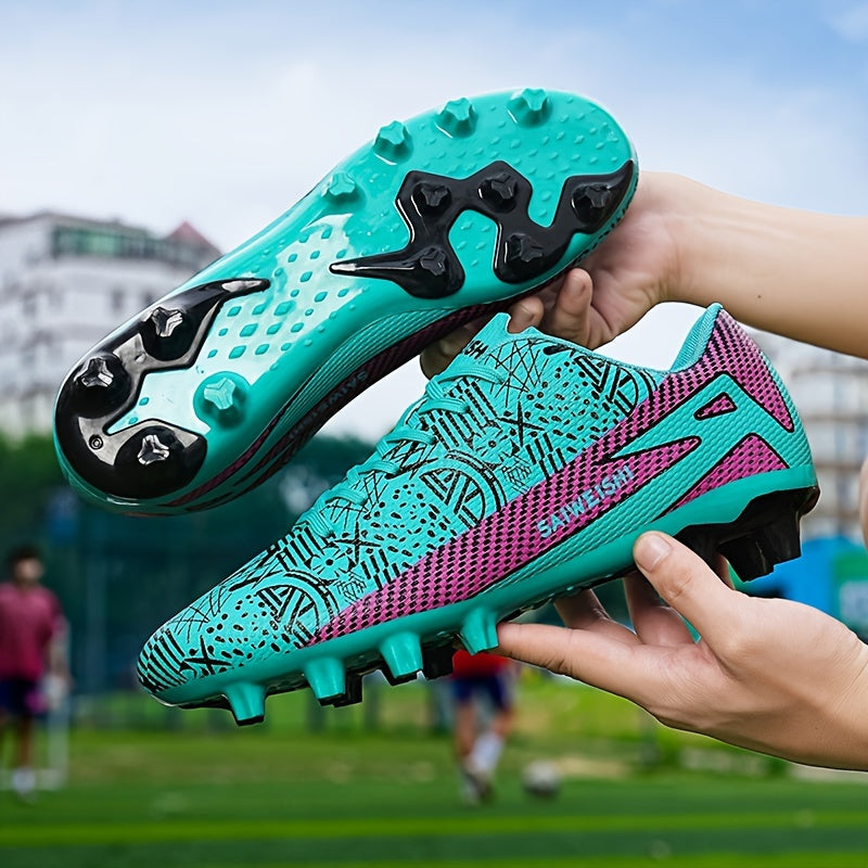 Men's Street Style Waterproof Lightweight Non-Slip Soccer Cleats for All-Season Outdoor Sports