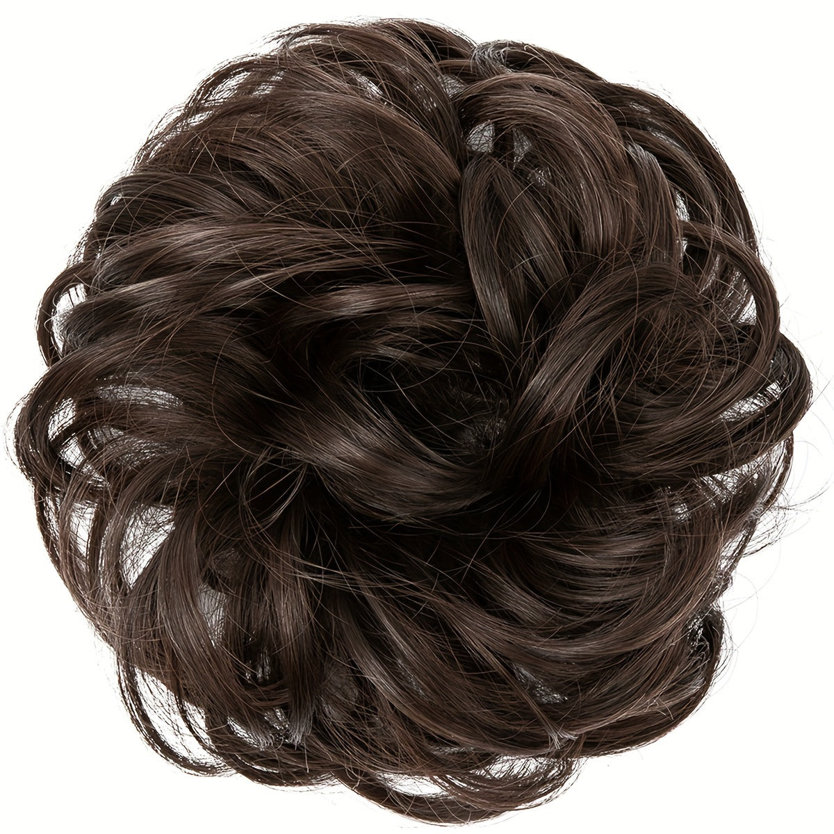 Women High-Temperature Fiber Wig with Sewn PET Hair Tie Elegant Style