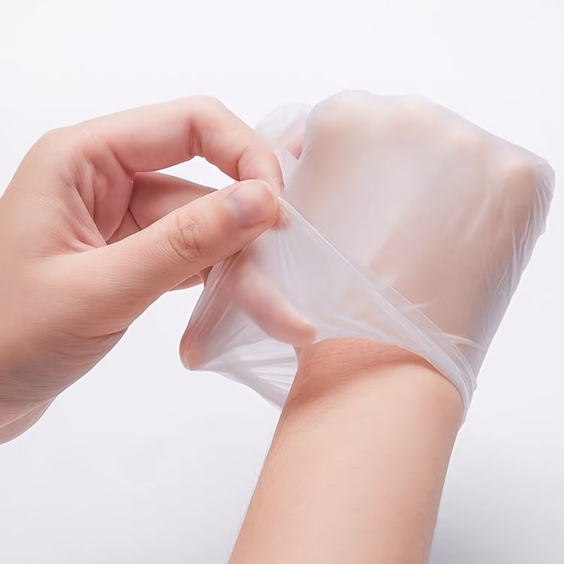 Pack of 50 or 100 Waterproof Powder-Free Plastic Kitchen Gloves for Cleaning
