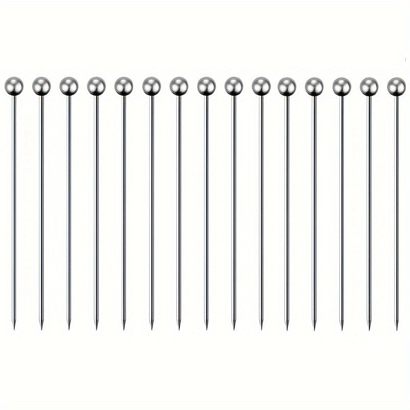 5/10/15/20/40 нержавеющие стальные коктейльные шпажки для Блоди Мэри, фруктов в бренди и оливок для мартини. Многоразовые металлические шампуры для закусок.